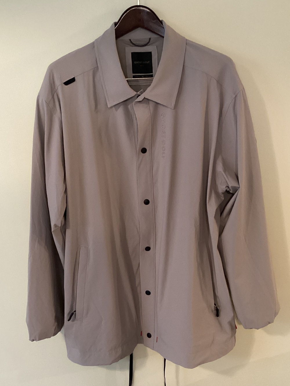 Ghost Golf Men's Light Taupe Windbreaker Jacket